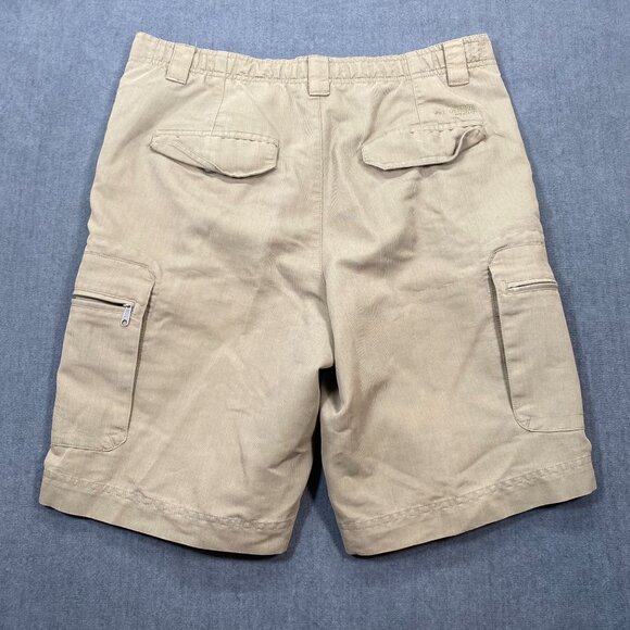 Columbia GRT Mens Khaki Cargo Shorts Size Small Outdoor Wear Polyester/Cotton - Picture 2 of 16